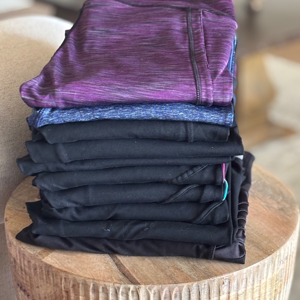 10-Pack Workout Leggings Bundle - Size Small (One Medium)